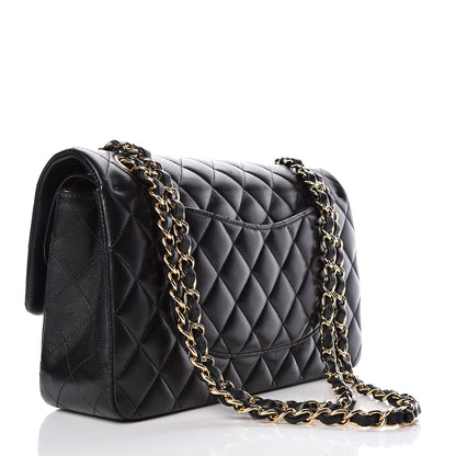 Chanel Lambskin Quilted Medium Double Flap Black 4 of 11