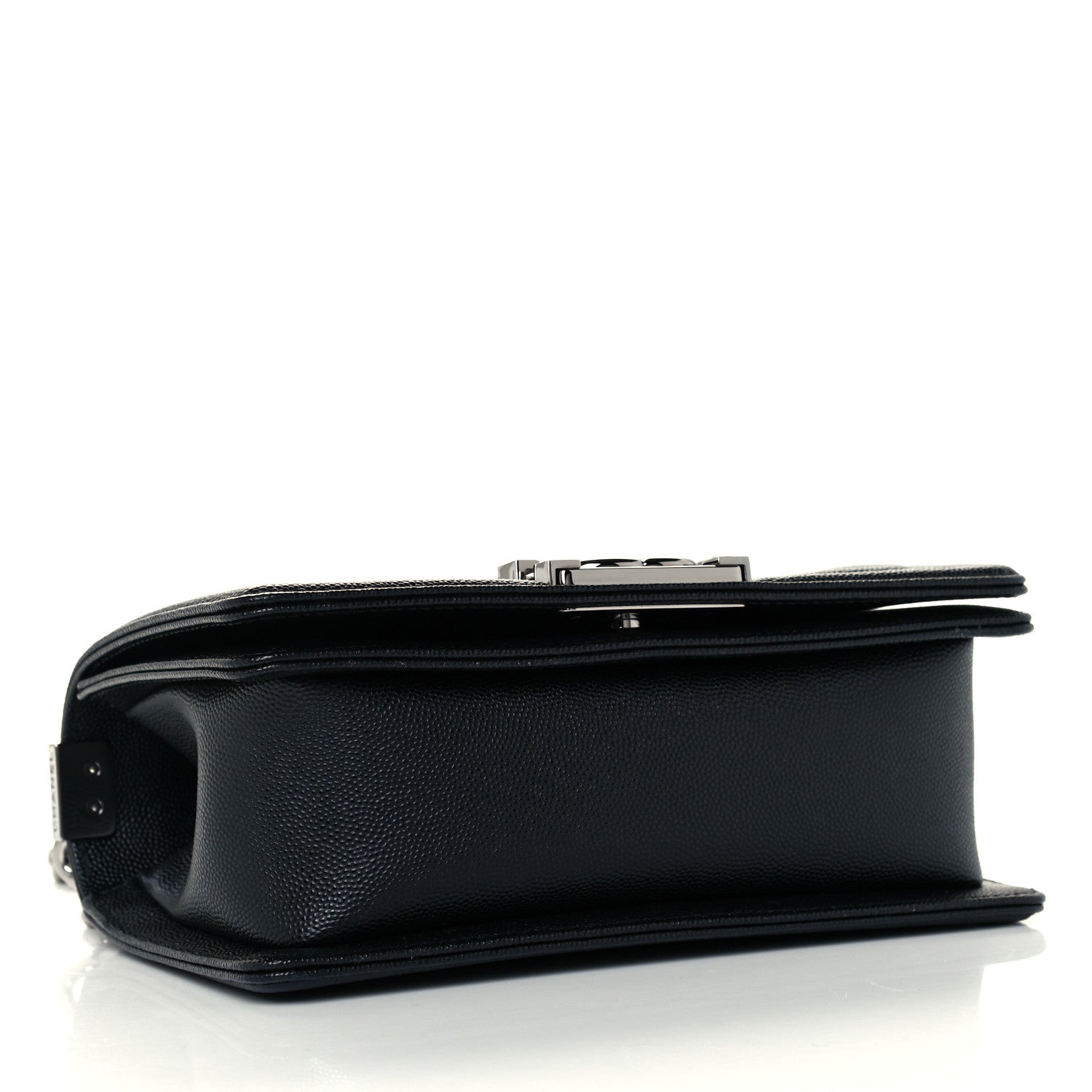 Chanel Caviar Chevron Quilted Small Boy Flap Black 4 of 10