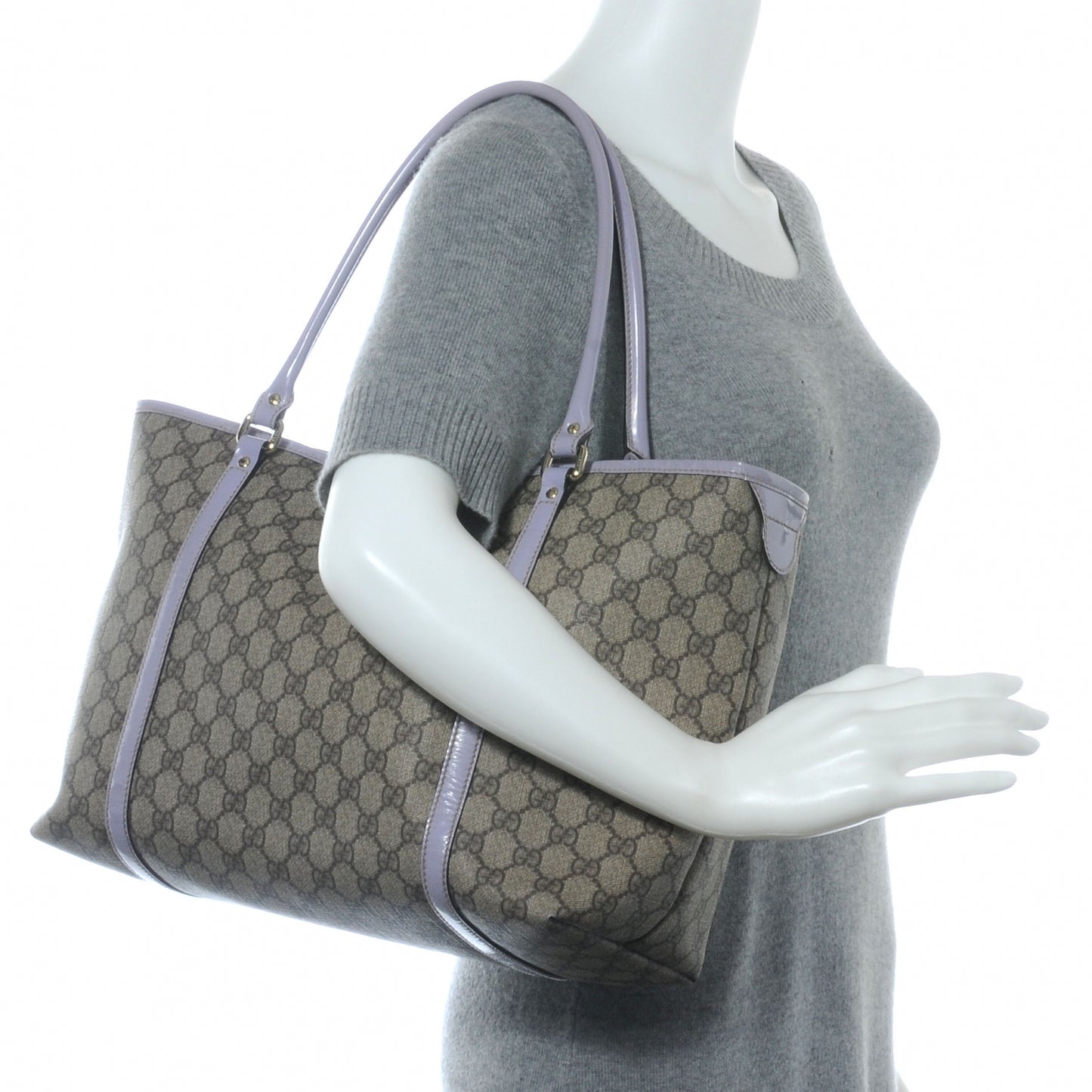 GG Plus Monogram Medium Joy Tote Purple