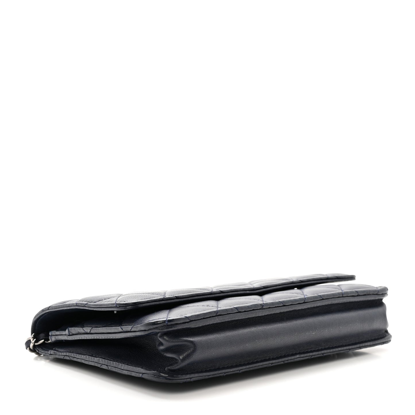 Quilted Wallet On Chain WOC  Navy Blue