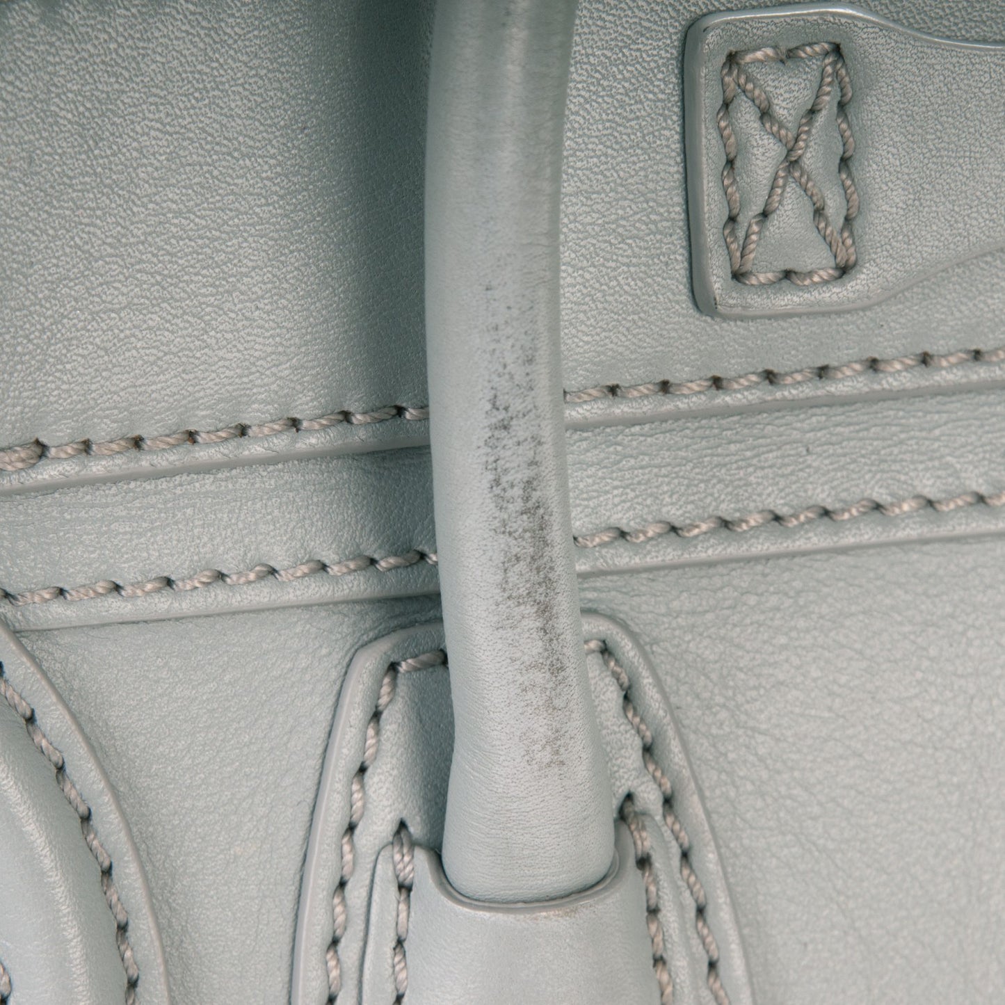 Smooth Calfskin Nano Luggage Sky