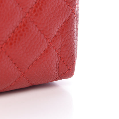 Chanel Caviar Quilted Mini Phone Holder Clutch Red 13 of 13