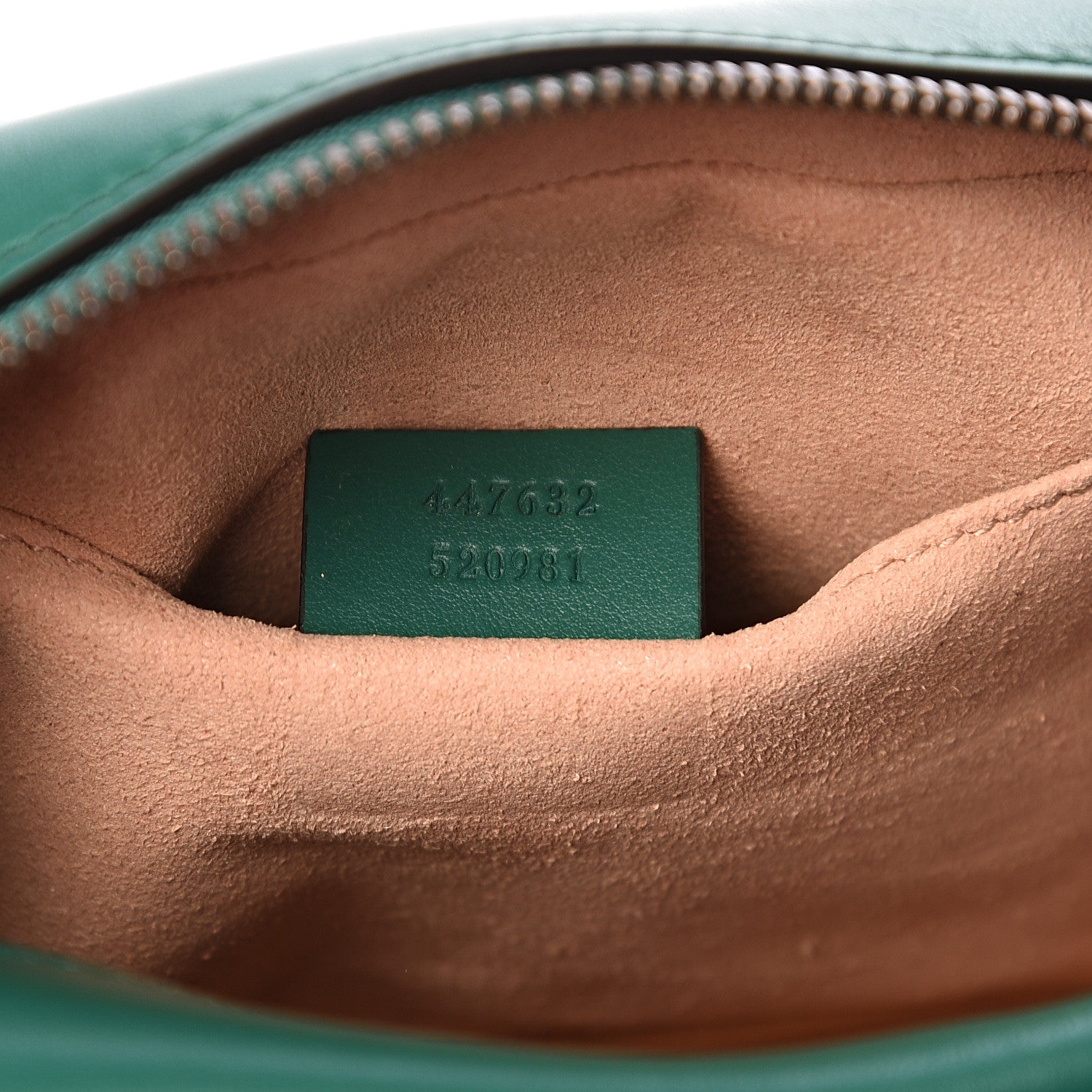 Gucci Calfskin Matelasse Small GG Marmont Chain Shoulder Bag Emerald Green 6 of 10