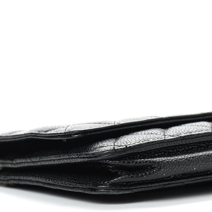 Chanel Caviar Quilted Wallet On Chain WOC Black 10 of 11