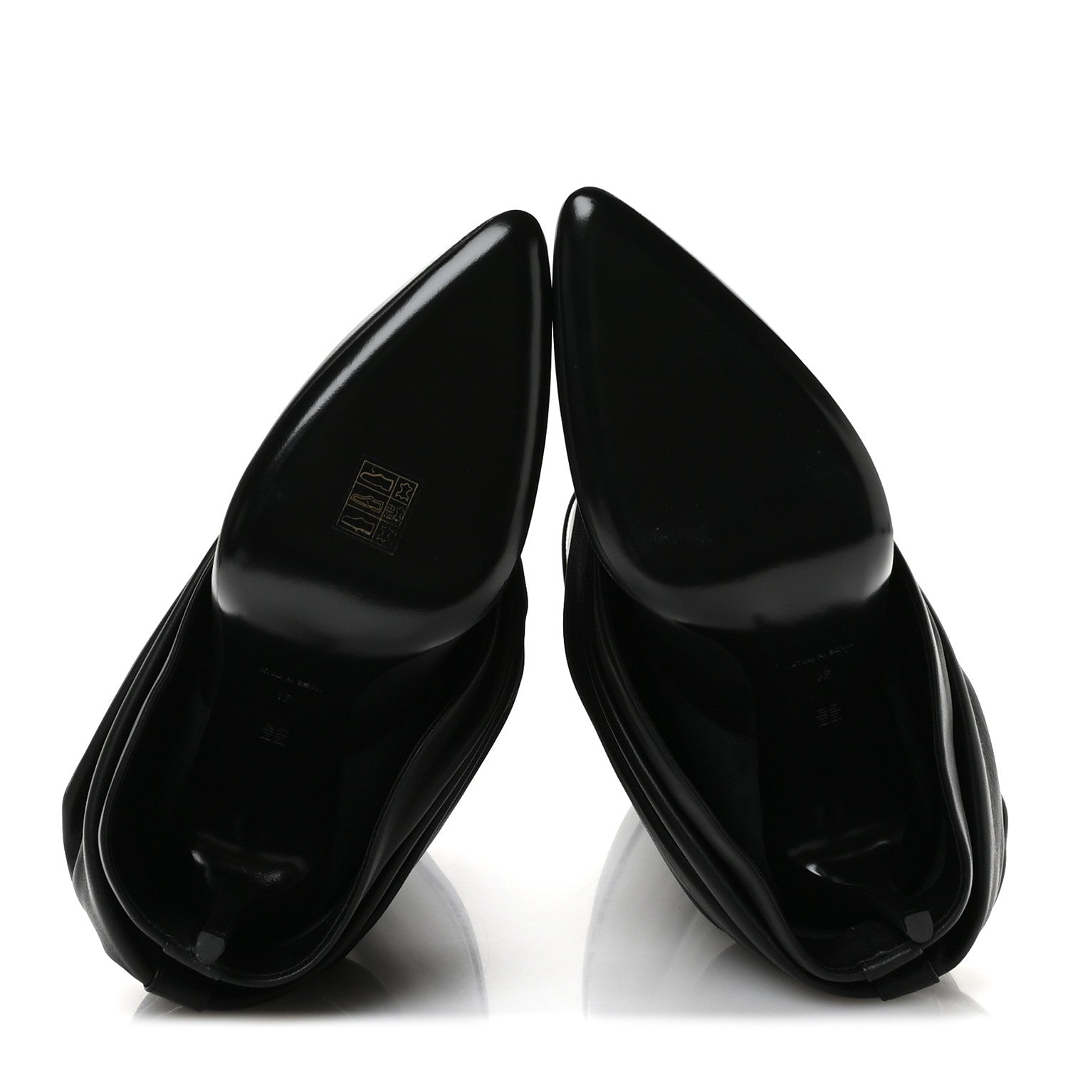 Givenchy Lambskin Shark Lock Stiletto High Boots 41 Black 6 of 8