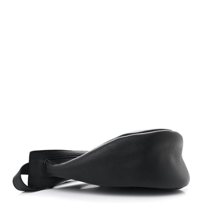 The Row Smooth Calfskin Small Slouchy Banana Bag Black 4 of 10