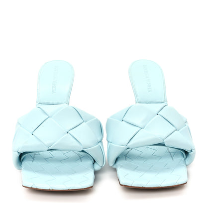 Bottega Veneta Nappa Maxi Intrecciato Lido Mule Sandals 39 Topazio 3 of 8