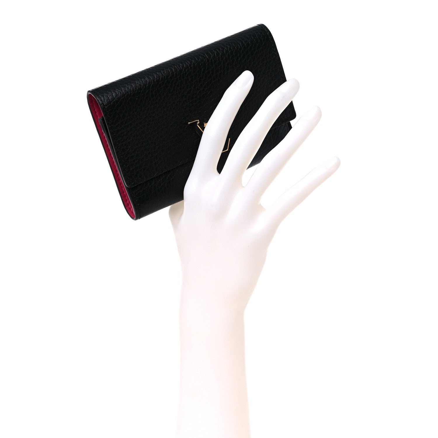 Louis Vuitton Taurillon Capucines Compact Wallet Black 2 of 10