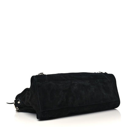 Balenciaga Baby Daim Suede Classic Silver Hardware City Black 4 of 7
