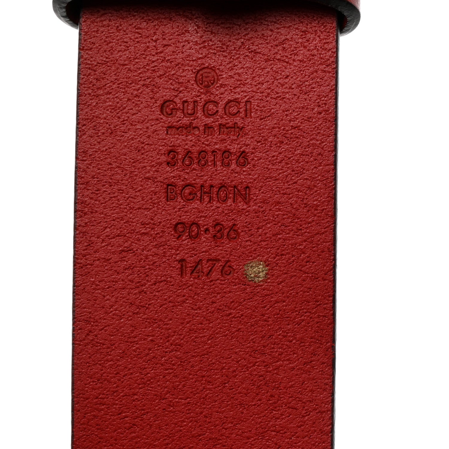 Gucci Selleria Calfskin Nickel Interlocking G 37mm Belt 90 36 Rosso 3 of 6