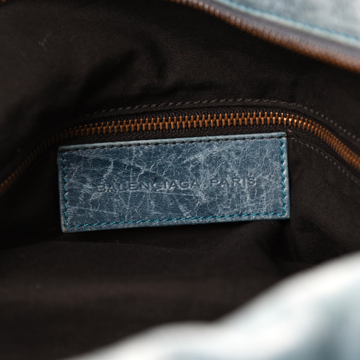 Balenciaga Lambskin Classic Hardware Twiggy Bleu 7 of 11