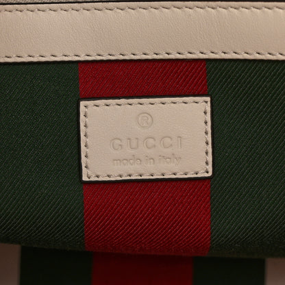Gucci GG Supreme Monogram Emblem Large Tote Bag  Mystic White Oatmeal 6 of 10