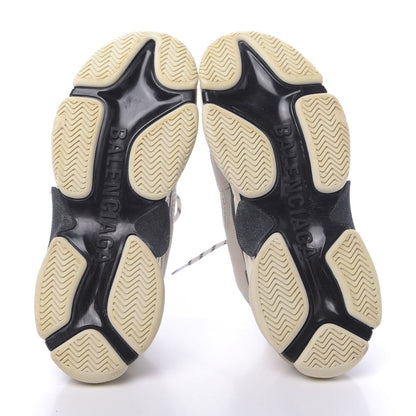 Balenciaga Fabric Mesh Womens Triple S Sneakers 41 Beige Black 6 of 11