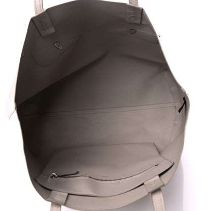 Fendi Vitello Ginevra Elaphe Monster Eyes Shopping Tote Grigio Polvere Naturale 5 of 19