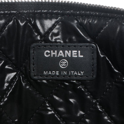 Chanel Patent Quilted Large Cosmetic Case Black 7 of 8