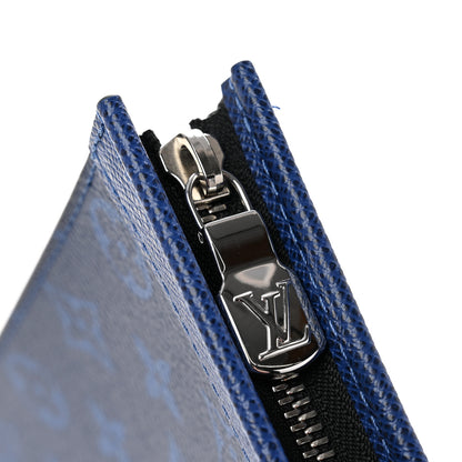 Louis Vuitton Monogram Eclipse Pochette Voyage MM  Pacific Blue 7 of 8