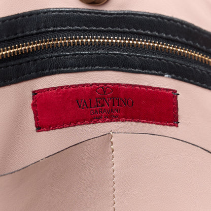 Valentino Garavani Nappa Medium Rockstud Soft Tote Black 8 of 17