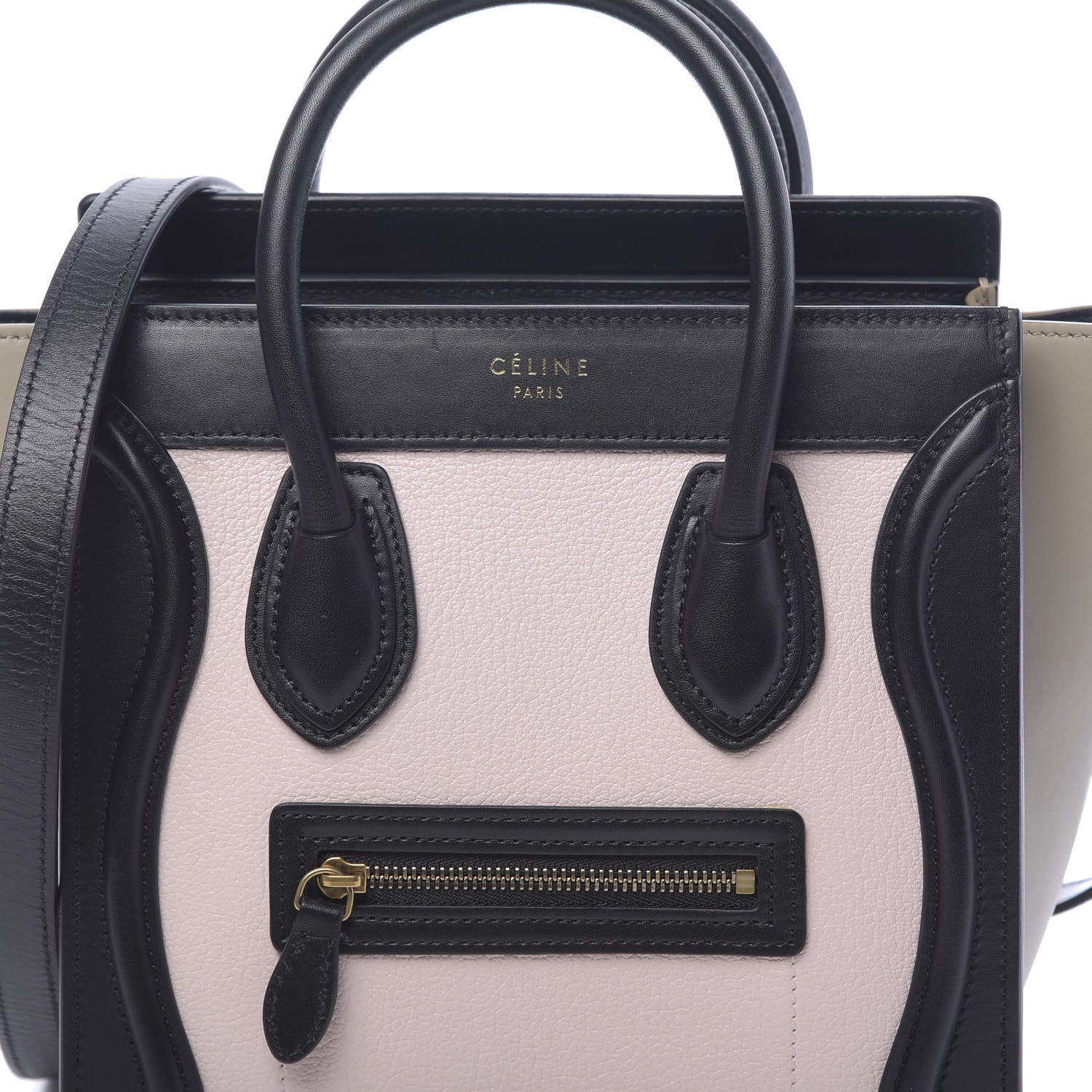 Celine Smooth Drummed Calfskin Nano Tri-Color Luggage Light Rose 7 of 9
