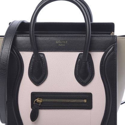 Celine Smooth Drummed Calfskin Nano Tri-Color Luggage Light Rose 7 of 9