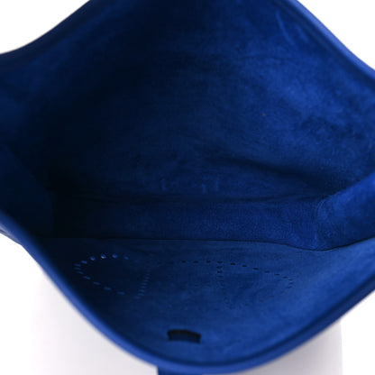 Hermes Taurillon Clemence Evelyne III PM Bleu Royal 5 of 10