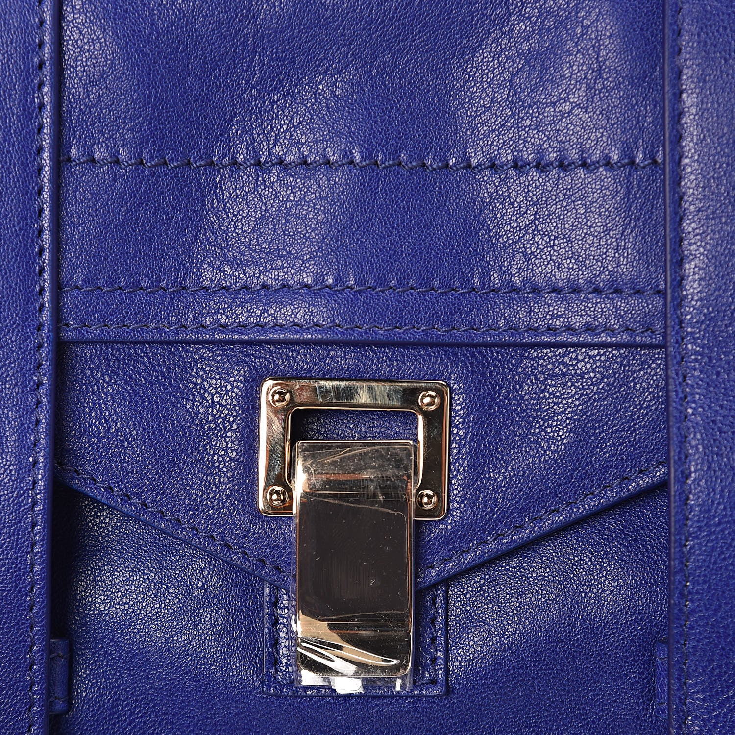 Proenza Schouler Lambskin PS1 Mini Pouch Messenger Cobalt Blue 9 of 9