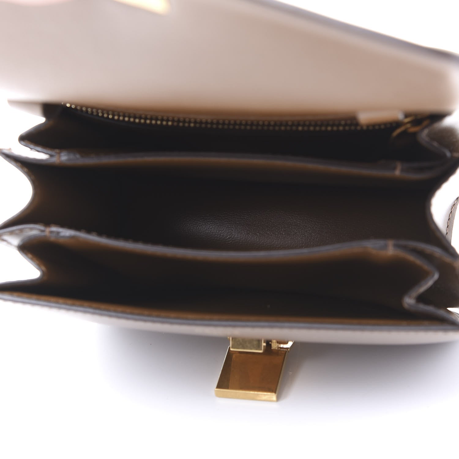 Celine Smooth Calfskin Small Classic Box Flap Bag Camel 4 of 9