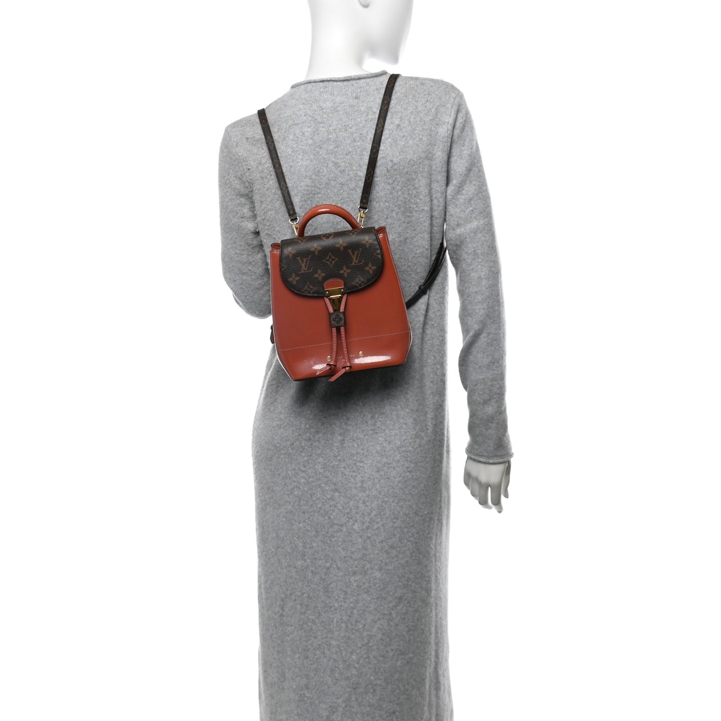Patent Monogram Hot Springs Backpack Vieux Rose