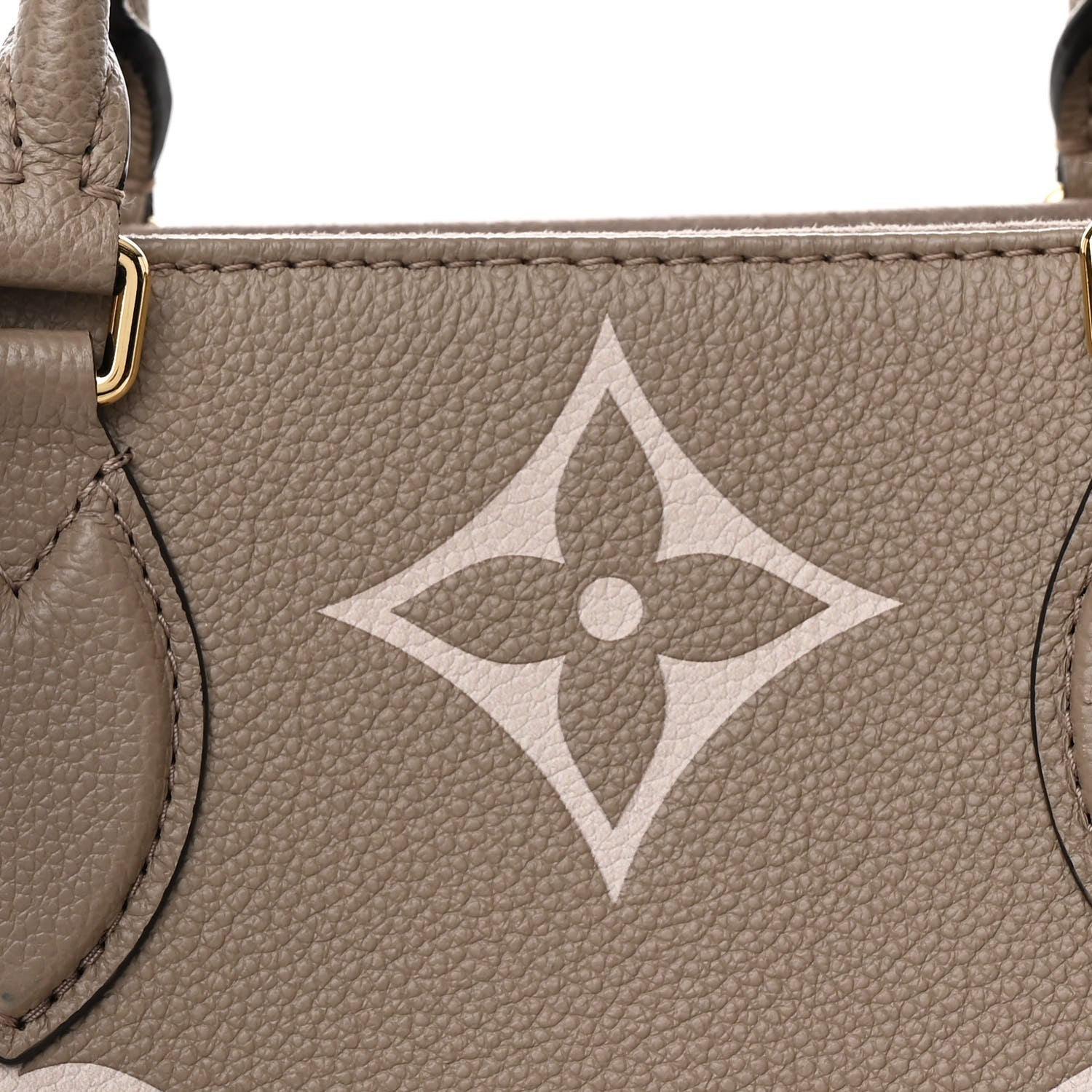 Louis Vuitton Empreinte Monogram Giant Onthego MM Tourterelle Creme 7 of 10