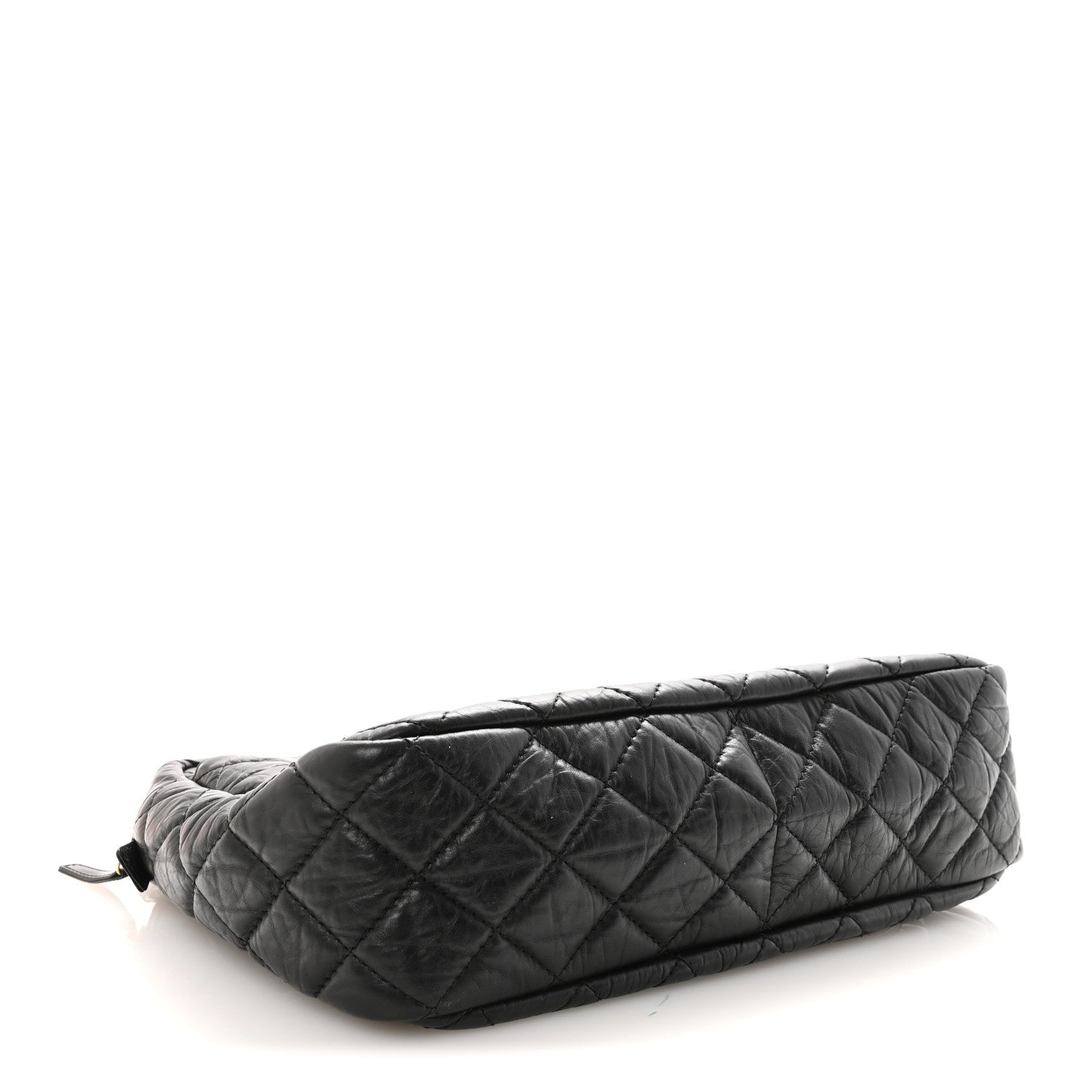 Chanel Aged Calfskin Quilted Large Reissue Camera Case Black 4 of 10
