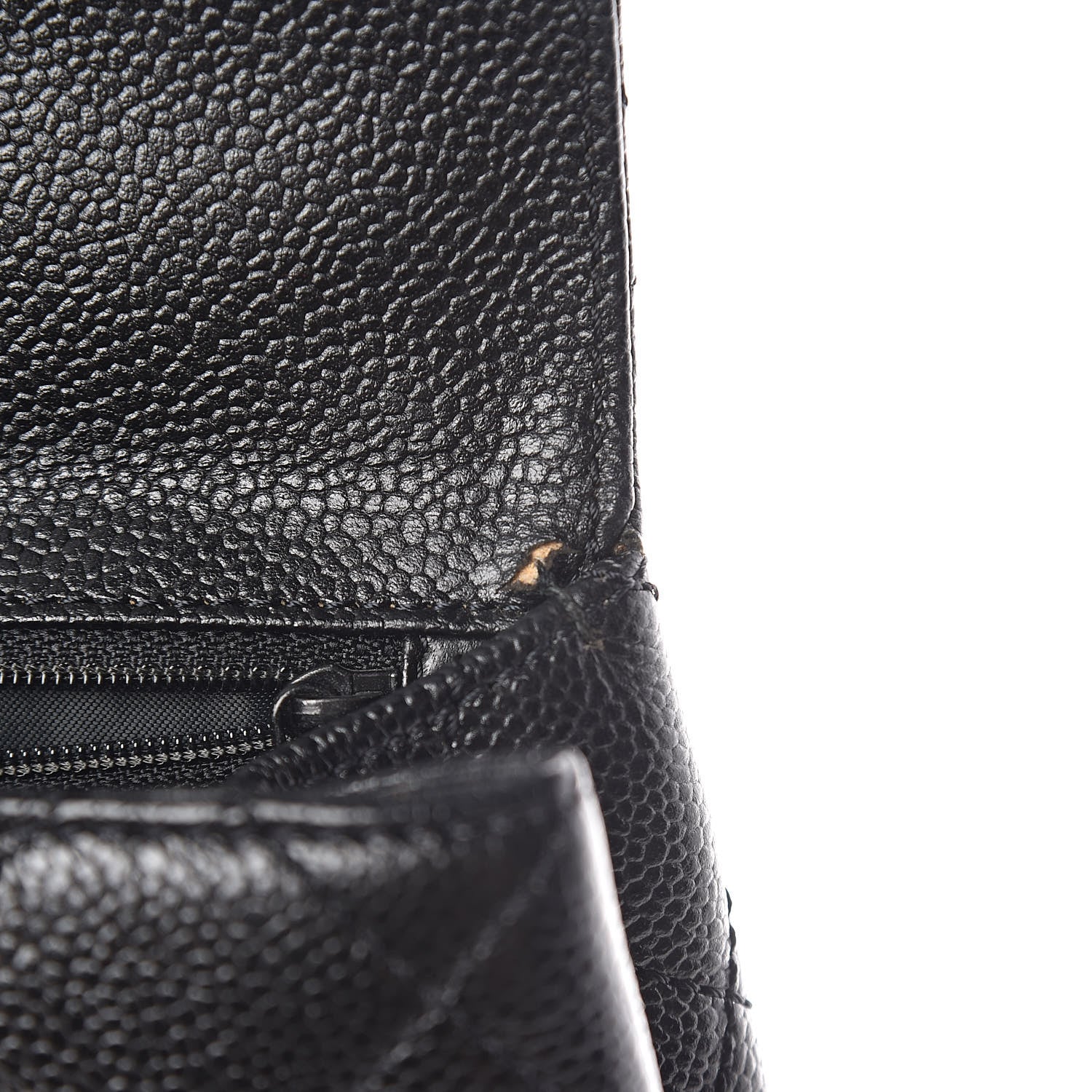 Chanel Caviar Quilted Jumbo Kelly Flap Black 9 of 18