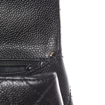 Chanel Caviar Quilted Jumbo Kelly Flap Black 9 of 18