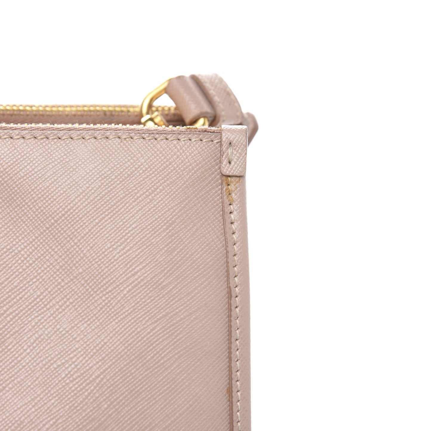Saffiano Frame Top Handle Bag Cammeo