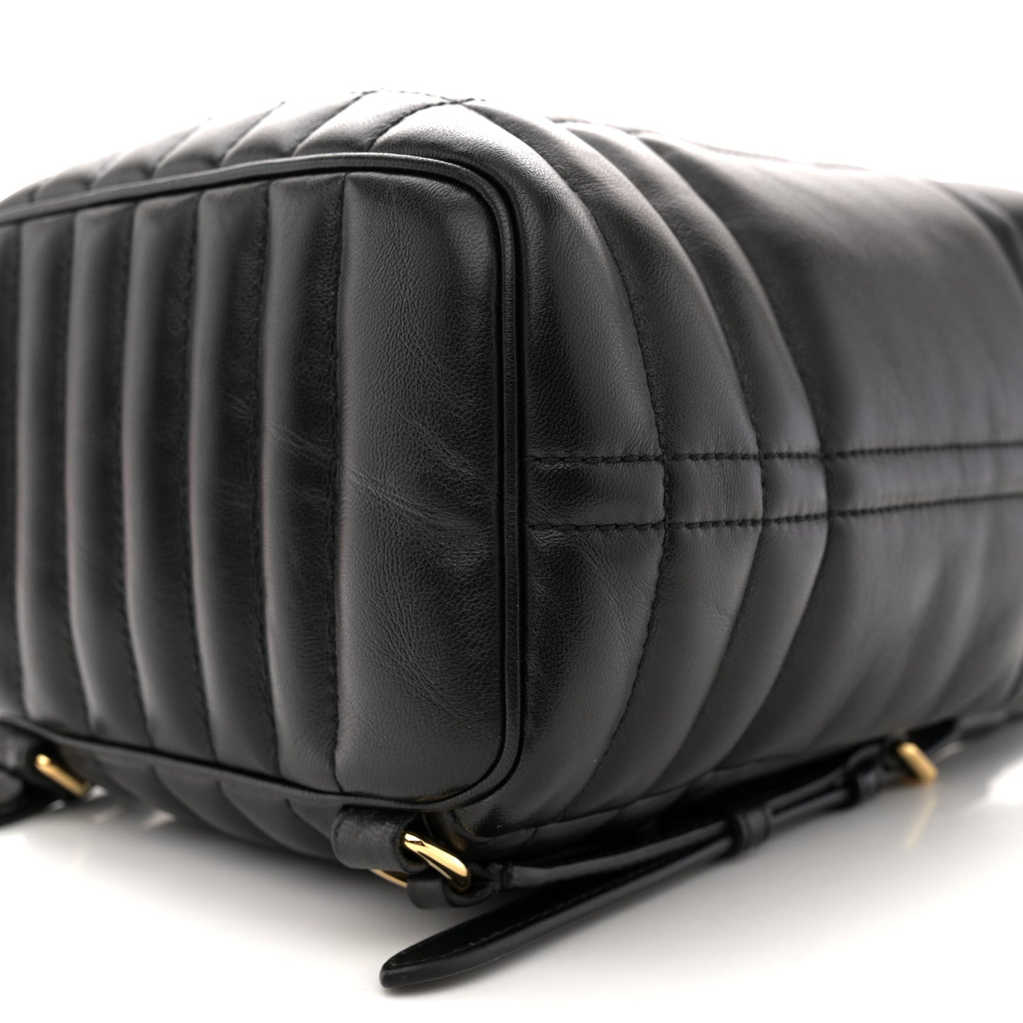 Lambskin Quilted Mini Lola Backpack Black