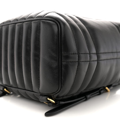 Burberry Lambskin Quilted Mini Lola Backpack Black 9 of 9