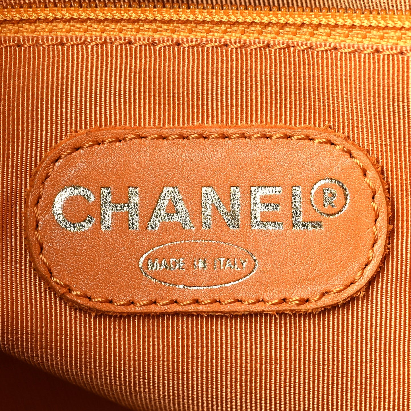 Caviar Large CC Shoulder Bag Orange