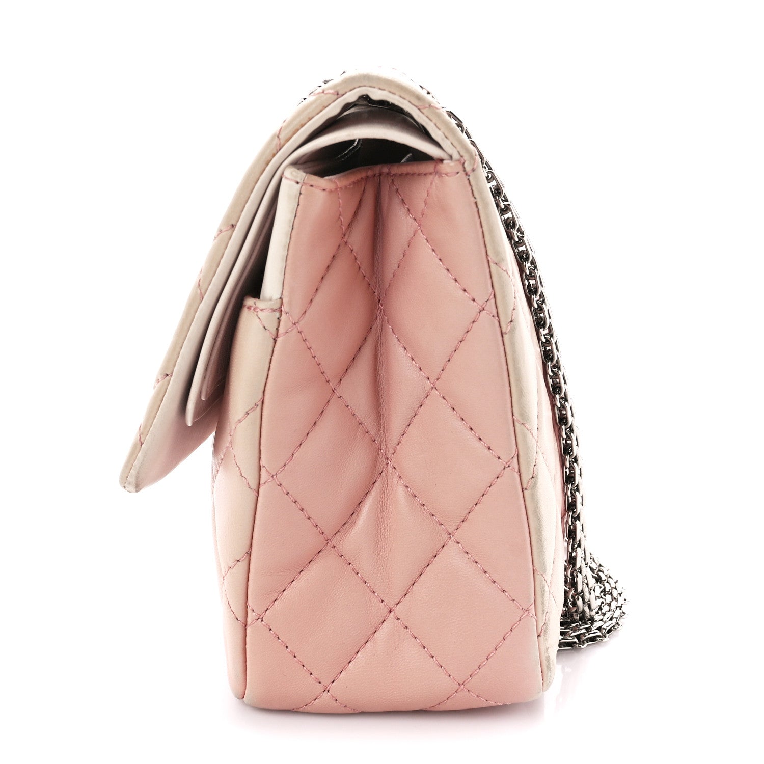 Chanel Lambskin Degrade Quilted 2.55 Reissue 226 Flap Pink 13 of 16