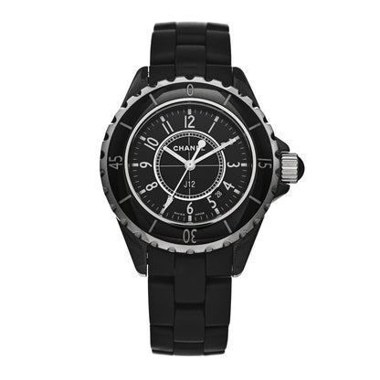 Chanel Stainless Steel Matte Ceramic 33mm J12 Quartz Watch Black 1 of 4