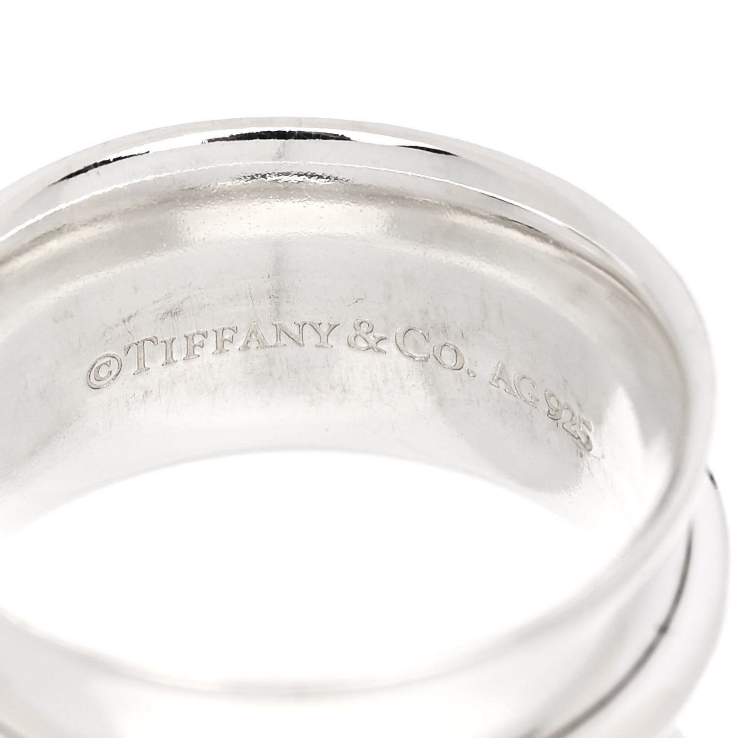 Sterling Silver Wide 1837 Band Ring 54 7