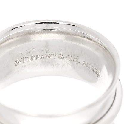 Tiffany Sterling Silver Wide 1837 Band Ring 54 7 4 of 4