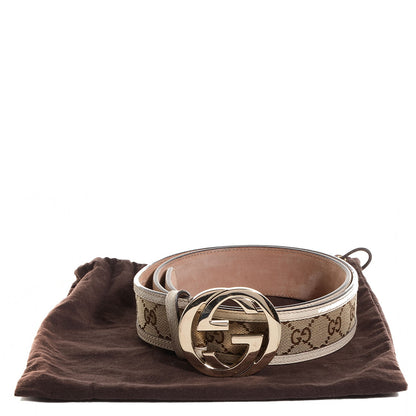 Gucci Monogram Interlocking G Belt 90 36 Off White 5 of 5