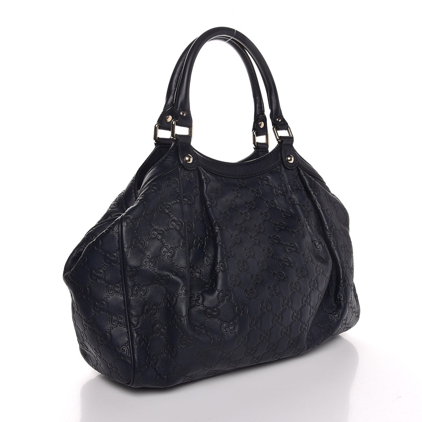 Guccissima Signature Medium Sukey Tote Blue Sapphire