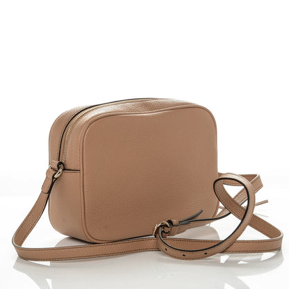 Gucci Pebbled Calfskin Small Soho Disco Bag Rose Beige 3 of 7