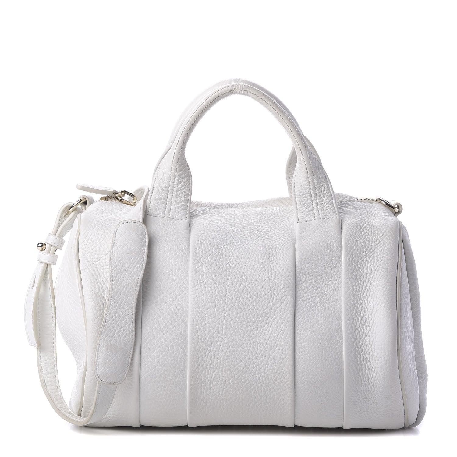 Alexander Wang Pebbled Lambskin Rocco White Gold Hardware 1 of 10