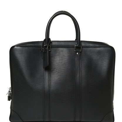 Louis Vuitton Epi Porte-Documents Voyage Briefcase Black 1 of 10