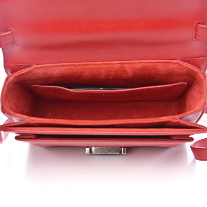 Saint Laurent Calfskin Medium Bellechasse Satchel Rouge Eros 5 of 10