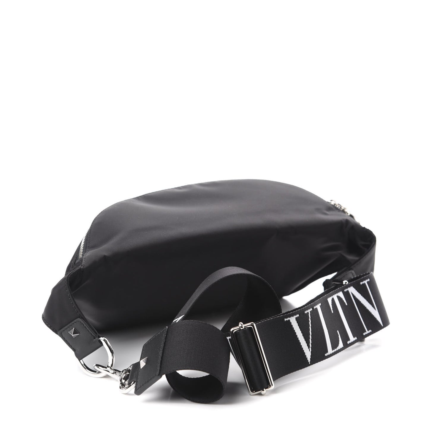 Nylon VLTN Rockstud Belt Bag Black