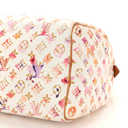 Louis Vuitton Watercolor Aquarelle Speedy 35 White 7 of 9
