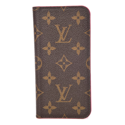 Louis Vuitton Monogram iPhone X Folio Case Rose Pop 1 of 9