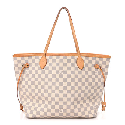 Louis Vuitton Damier Azur Neo Neverfull MM Rose Ballerine 1 of 10
