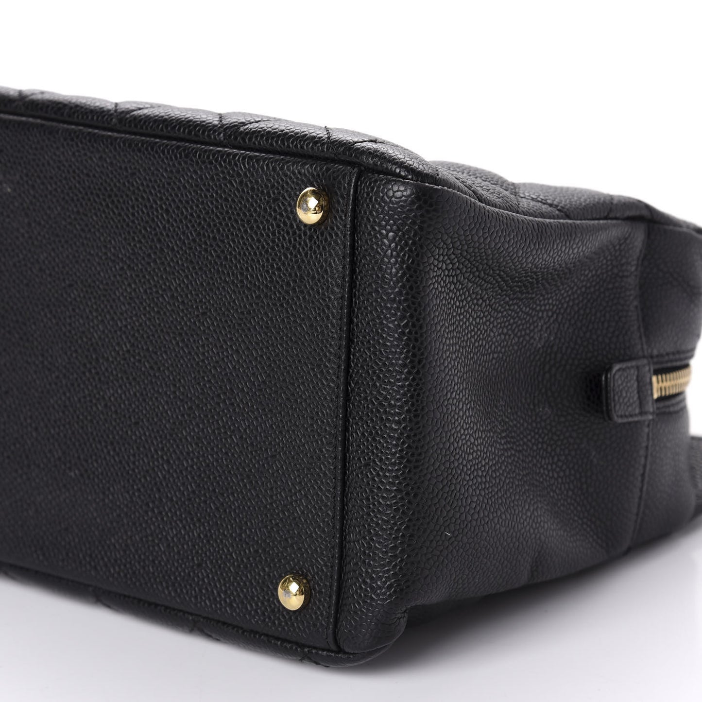 Caviar Quilted Petit Timeless Tote PTT Black